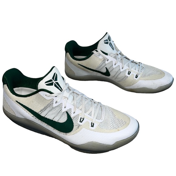 Nike Kobe XI TB Promo Basketball Shoes 856485-130 GREEN White Mens